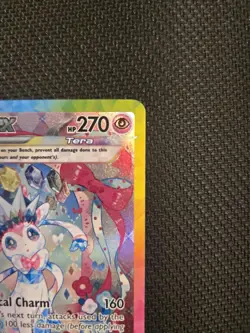 Pokemon TCG Sylveon EX Prismatic Evolutions Holo Card 156/131 SV SIR - Image 3