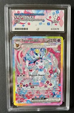 Pokemon TCG Prismatic Evolutions Sylveon EX Card 156/131 SIR Ace 9 Mint - Image 1