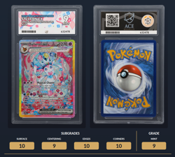 Pokemon TCG Prismatic Evolutions Sylveon EX Card 156/131 SIR Ace 9 Mint - Image 3
