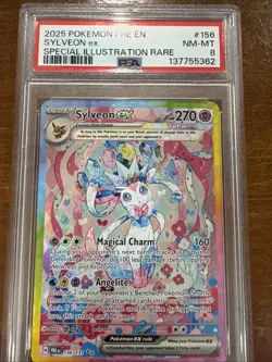 Pokemon TCG Sylveon EX Card Sir 156/131 Prismatic Evolutions English Edition - Image 1