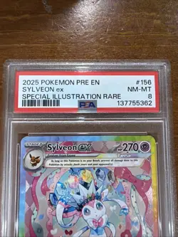 Pokemon TCG Sylveon EX Card Sir 156/131 Prismatic Evolutions English Edition - Image 3