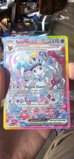 Sylveon ex 156/131 SIR Pokemon Card English 2025 Prismatic Evolutions TCG - Image 1