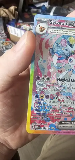 Sylveon ex 156/131 SIR Pokemon Card English 2025 Prismatic Evolutions TCG - Image 2