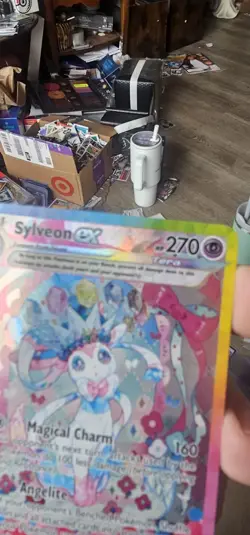 Sylveon ex 156/131 SIR Pokemon Card English 2025 Prismatic Evolutions TCG - Image 3
