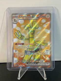 Pokemon TCG Gholdengo ex - 231/182 Paradox Rift Full Art Ultra Rare - NM/MINT - Image 1