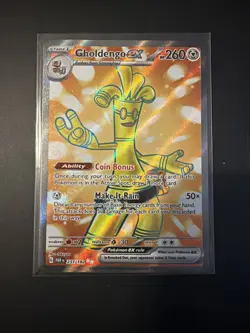 Pokemon TCG Gholdengo EX 231/182 Full Art Ultra Rare Holo 2023 Paradox Rift - Image 1
