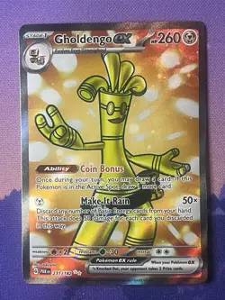 Pokemon Scarlet & Violet Paradox Rift Gholdengo ex Full Art - NM #231/182 - Image 1