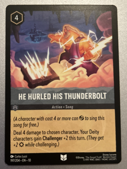 He Hurled His Thunderbolt Uncommon Whispers in the Well 197/204 Disney Lorcana - Image 1