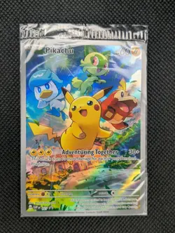 Pokemon TCG: Pikachu 027 Scarlet & Violet Black Star Promo Cards Sealed - Image 1