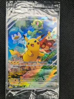 Pokemon TCG: Pikachu 027 Scarlet & Violet Black Star Promo Cards Sealed - Image 2
