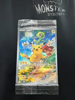 POKEMON SEALED PIKACHU 027 PROMO SCARLET & VIOLET BLACK STAR PROMOS - Image 1