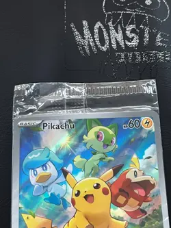 POKEMON SEALED PIKACHU 027 PROMO SCARLET & VIOLET BLACK STAR PROMOS - Image 3