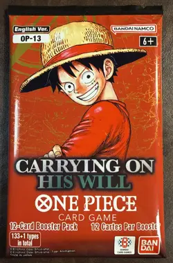 Carrying On His Will Booster Pack One Piece Card Game OP-13 English OP13 - Image 1