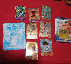 Dragon Ball One Piece Pokemon Set Mini Seal Card Set New - Image 1