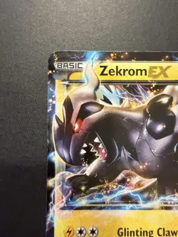 LP Zekrom EX BW38 Black & White Black Star Promo Holo Pokemon card English - Image 2