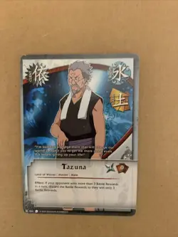 Shonen Jump Naruto CCG Coils of the Snake - Tazuna 002 Card Game Tcg Holo Foil - Image 1