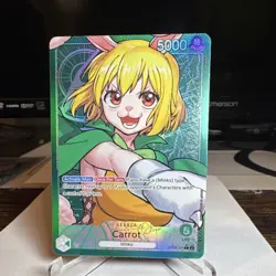 One Piece Bandai Carrot Leader OP06-021 Full Art 5000 Power Card Game - Image 1