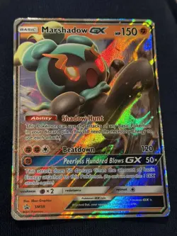 Marshadow GX SM59 Sun & Moon Black Star Promo Holo Pokemon Card NM - Image 1