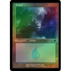 FOIL ISLAND (405)(RETRO FRAME) X4 Dominaria Remastered Magic MTG MINT CARD - Image 1