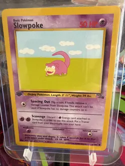 Pokemon TCG Slowpoke Fossil, 1st Edition, Regular Card 55/62 Never Played, NM! - Image 1