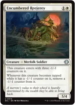 MtG Encumbered Reejerey U 0014 Lorwyn Eclipsed Uncommon Foil - Image 1