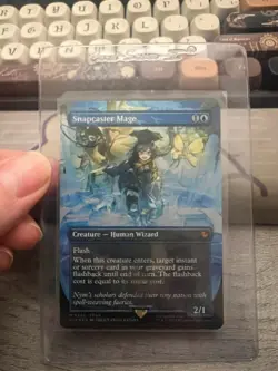 Snapcaster Mage (Borderless) (Chocobo Track Foil) - Image 1