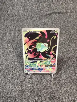 Pokemon TCG Bulbasaur 133/132 ME01 Mega Evolution Illustration Rare LP Condition - Image 1