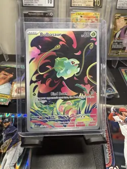 Pokemon TCG Bulbasaur 133/132 ME01 Mega Evolution Illustration Rare NM - Image 1