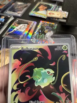 Pokemon TCG Bulbasaur 133/132 ME01 Mega Evolution Illustration Rare NM - Image 3