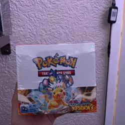 Pokemon TCG Surging Sparks Booster Box Sealed 36 Packs *Slight Tear* - Image 1