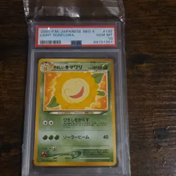 Pokemon Light Sunflora #192 PSA 10 Darkness and to Light 2001 Japanese - Image 1
