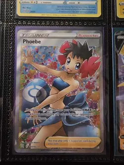Pokemon TCG Phoebe Battle Styles Trainer Full Art Ultra Holo Card 161/163 NM - Image 1