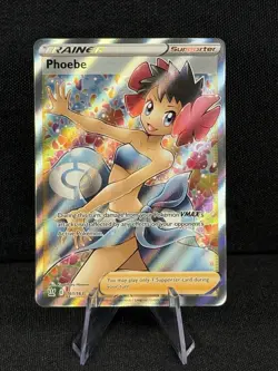 Pokemon TCG Phoebe Battle Styles Trainer Full Art Ultra Holo Card 161/163 NM - Image 1