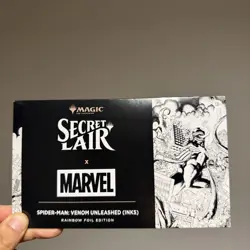 MTG SECRET LAIR X MARVEL’S SPIDER-MAN: VENOM UNLEASHED INKS RAINBOW FOIL EDITION - Image 1