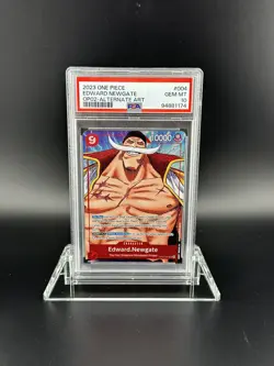 One Piece Edward Newgate Parallel Alt Art Paramount War OP02-004 English PSA 10 - Image 1