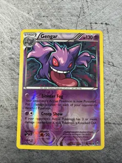 Gengar 60/162 Reverse Holo Rare XY - BREAKthrough Pokemon Card - Image 1