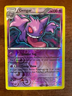 Pokemon Gengar Reverse Holo Card XY Breakthrough LP #60/162 - Image 1