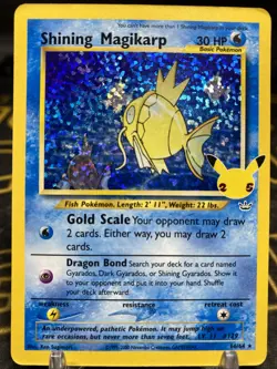 Shining Magikarp - 66/64 Celebrations 25th Anniversary Holo Rare Pokemon - Image 1