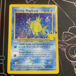 Pokemon TCG Shining Magikarp Card 66/64 Celebrations 25th Anniversary Edition - Image 1