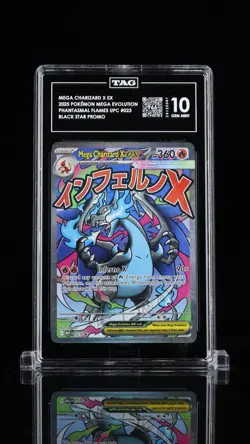 Pokemon TCG Mega Charizard x EX #023 Black Star Promo TAG 10 - Image 1
