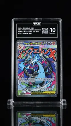 Pokemon TCG Mega Charizard x EX #023 Black Star Promo TAG 10 PHANTASMAL FLAMES - Image 1