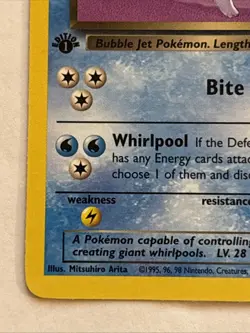 Pokemon Dark Vaporeon Team Rocket 45/82 1st Edition 60 HP Uncommon English - Image 5