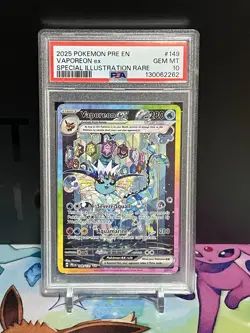 💎 POKEMON PRE EN-PRISMATIC EVOLUTIONS 149/131 VAPOREON EX SIR PSA 10 - Image 1