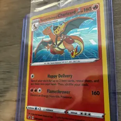 Special Delivery Charizard Pokemon Center Promo Card Holo (SWSH075) - SEALED - Image 2