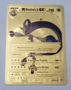 MEWTWO 2023 POKEMON X EX FAN GOLD CARD NM - Image 1