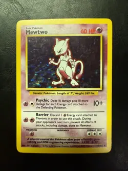 Mewtwo 10/102 Pokemon TCG 1999 Base Set Holo Unlimited Rare - Image 1