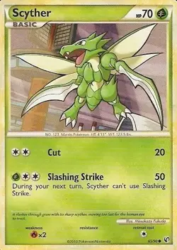 Pokemon - Scyther - 65/90 - Common - HS Undaunted - NM - Image 1
