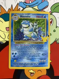 Blastoise ⭐ 2/102 Holo Celebrations: Classic Collection Pokemon NM - Image 1