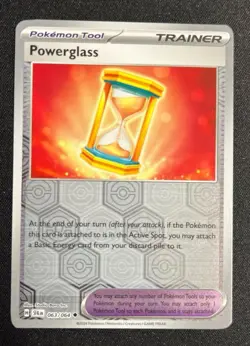 Powerglass 063/064 Reverse Holo Trainer Tool Shrouded Fable Pokemon TCG - Image 1