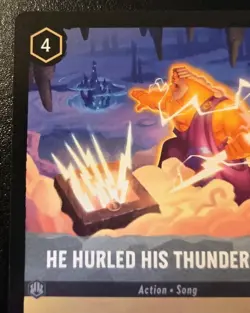 He Hurled His Thunderbolt 197/204 Uncommon Whispers In The Well Disney Lorcana - Image 2
